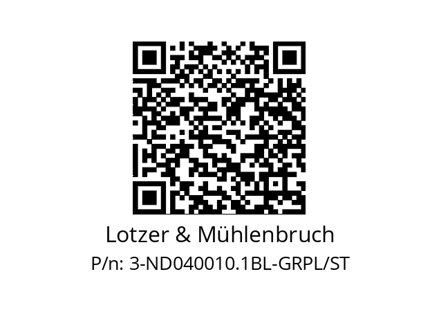   Lotzer & Mühlenbruch 3-ND040010.1BL-GRPL/ST