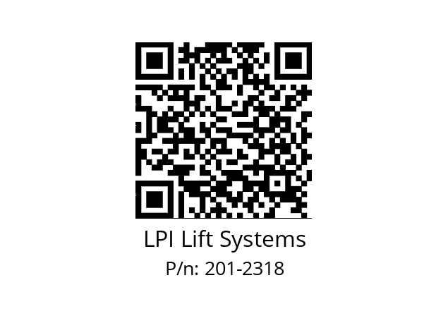   LPI Lift Systems 201-2318