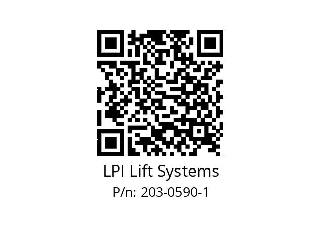   LPI Lift Systems 203-0590-1