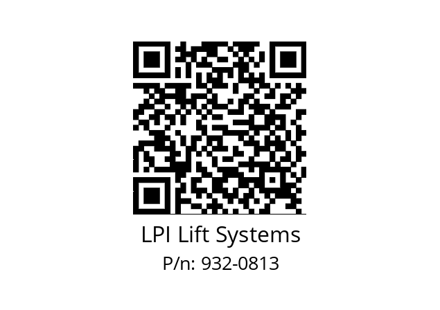   LPI Lift Systems 932-0813