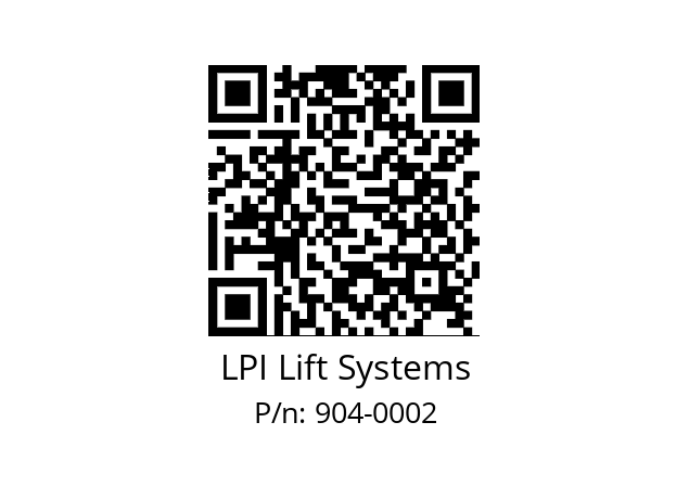   LPI Lift Systems 904-0002