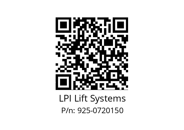   LPI Lift Systems 925-0720150