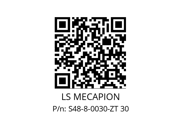   LS MECAPION S48-8-0030-ZT 30