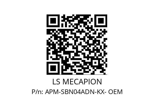   LS MECAPION APM-SBN04ADN-KX- OEM