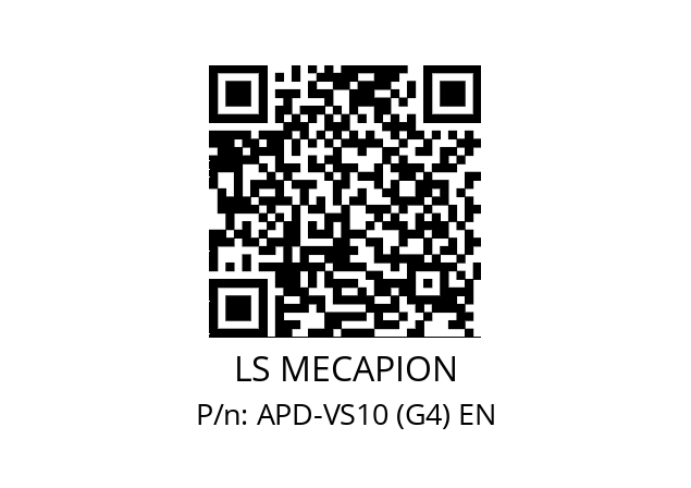   LS MECAPION APD-VS10 (G4) EN