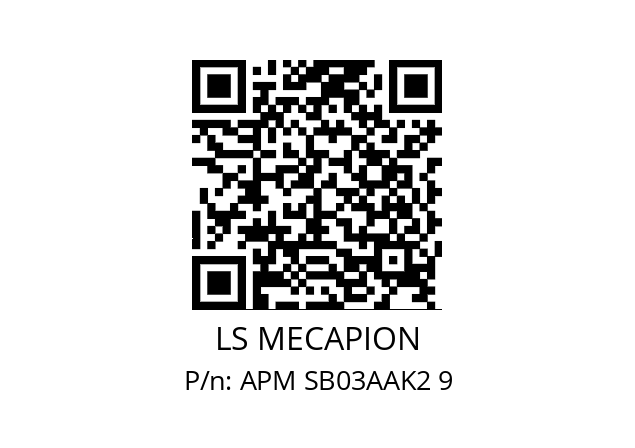   LS MECAPION APM SB03AAK2 9