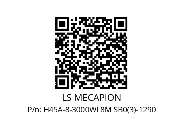   LS MECAPION H45A-8-3000WL8M SB0(3)-1290