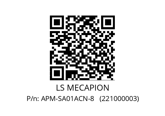   LS MECAPION APM-SA01ACN-8   (221000003)