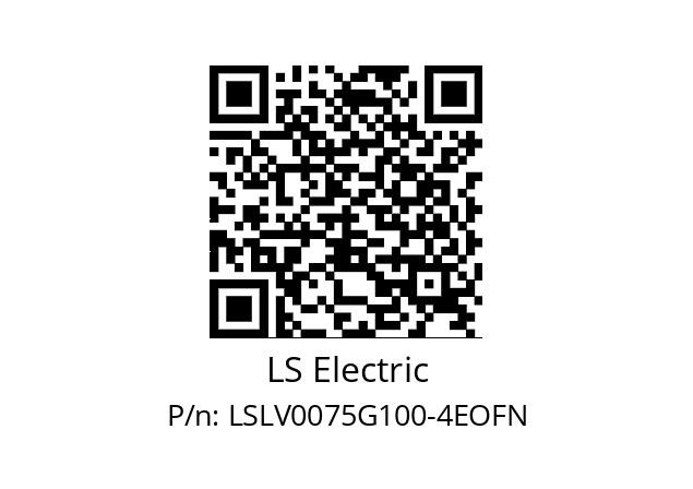   LS Electric LSLV0075G100-4EOFN