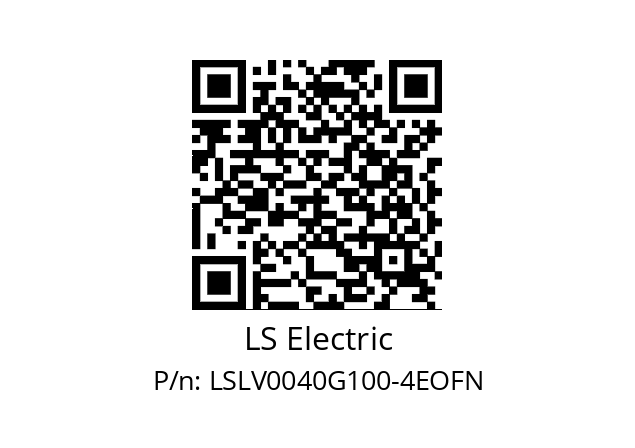   LS Electric LSLV0040G100-4EOFN