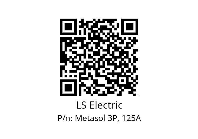   LS Electric Metasol 3P, 125A