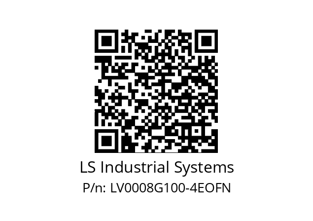   LS Industrial Systems LV0008G100-4EOFN