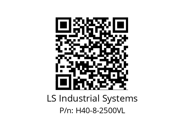   LS Industrial Systems H40-8-2500VL