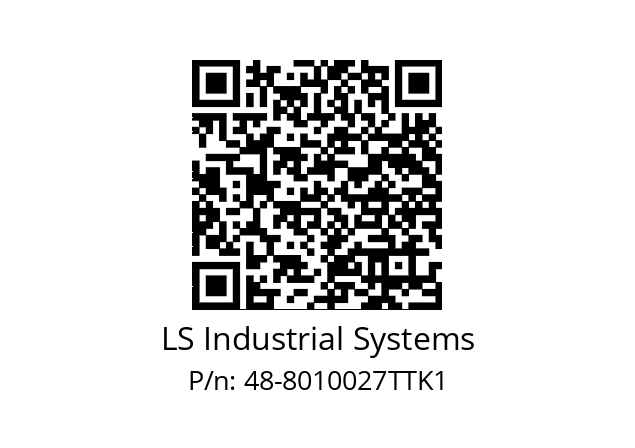   LS Industrial Systems 48-8010027TTK1