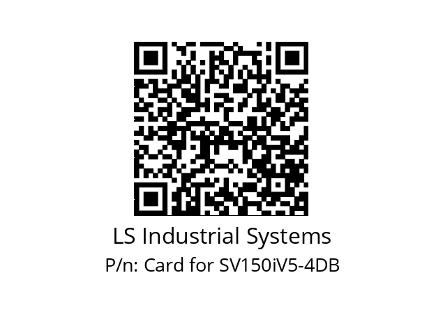   LS Industrial Systems Card for SV150iV5-4DB