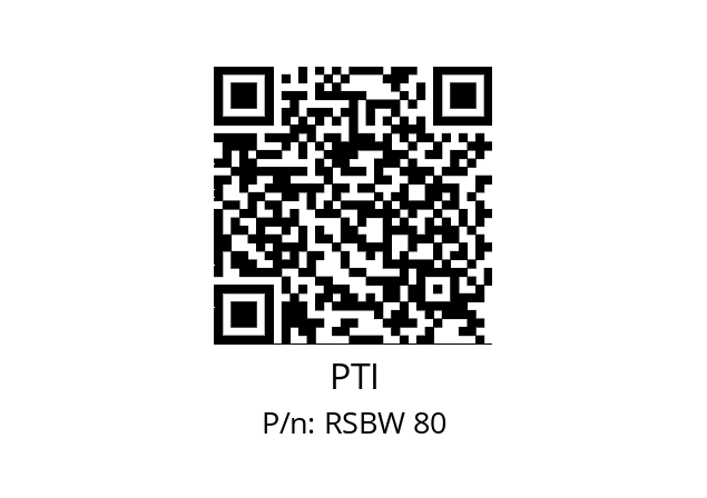   PTI RSBW 80