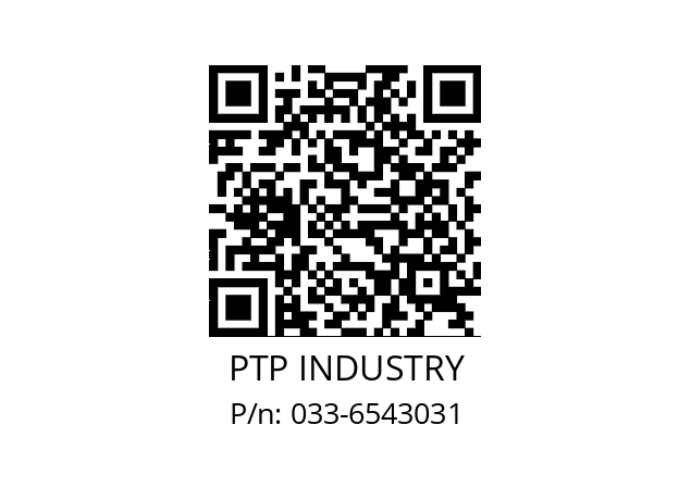   PTP INDUSTRY 033-6543031