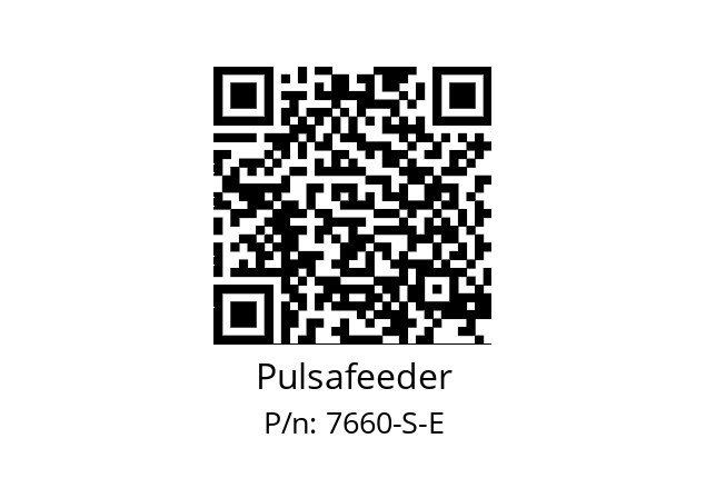   Pulsafeeder 7660-S-E