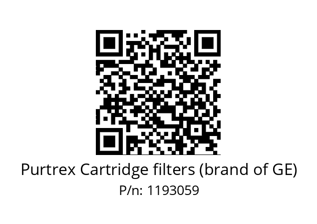   Purtrex Cartridge filters (brand of GE) 1193059