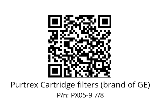   Purtrex Cartridge filters (brand of GE) PX05-9 7/8