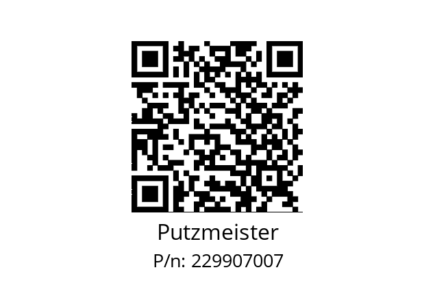   Putzmeister 229907007