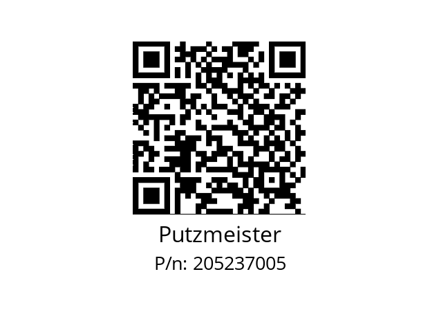   Putzmeister 205237005