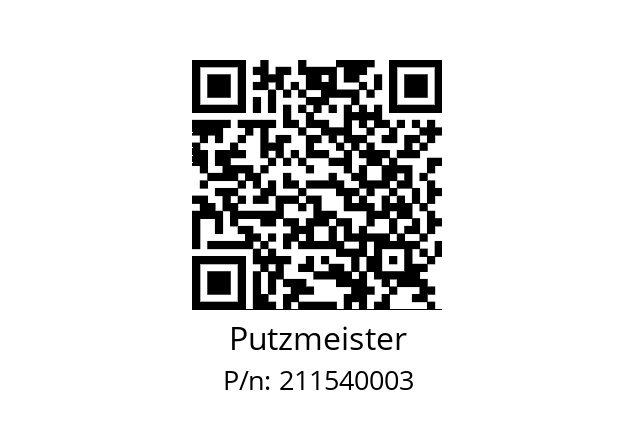   Putzmeister 211540003