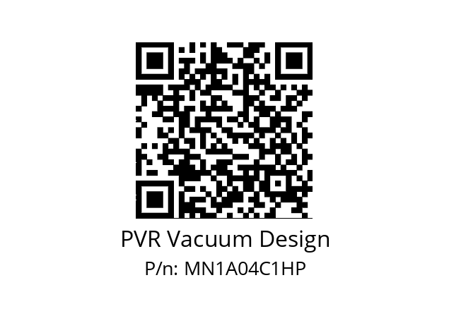   PVR Vacuum Design MN1A04C1HP