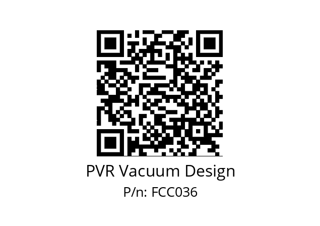   PVR Vacuum Design FCC036