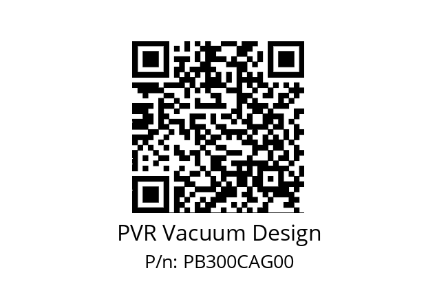   PVR Vacuum Design PB300CAG00