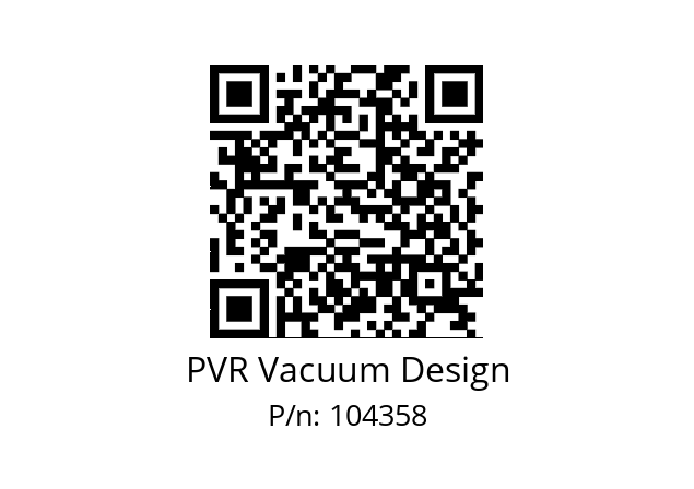   PVR Vacuum Design 104358