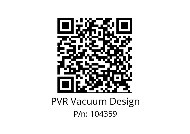   PVR Vacuum Design 104359