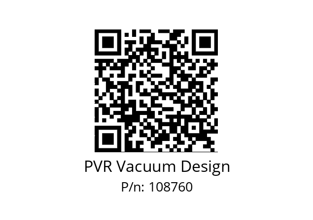   PVR Vacuum Design 108760