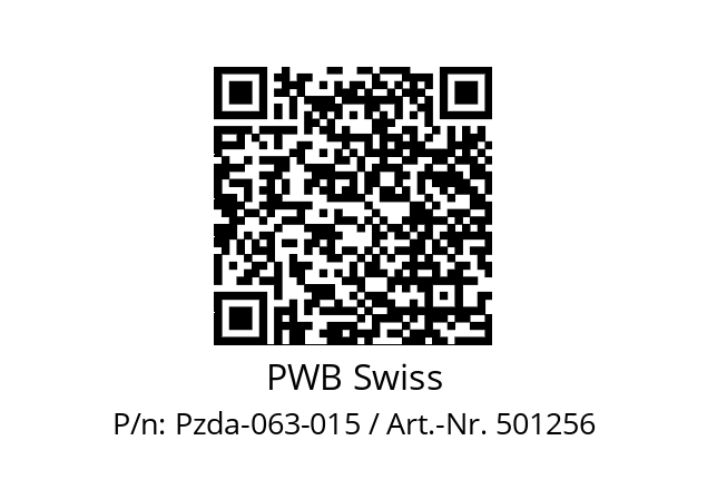   PWB Swiss Pzda-063-015 / Art.-Nr. 501256