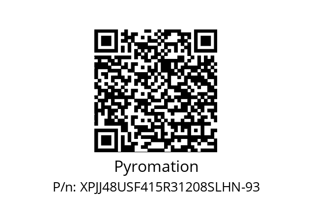   Pyromation XPJJ48USF415R31208SLHN-93