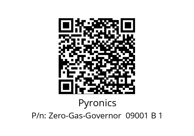   Pyronics Zero-Gas-Governor  09001 B 1