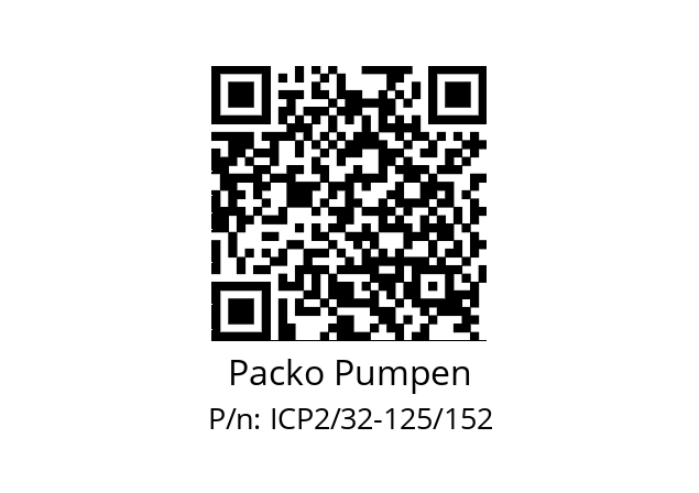   Packo Pumpen ICP2/32-125/152