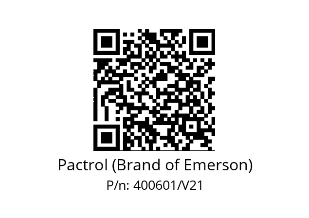   Pactrol (Brand of Emerson) 400601/V21