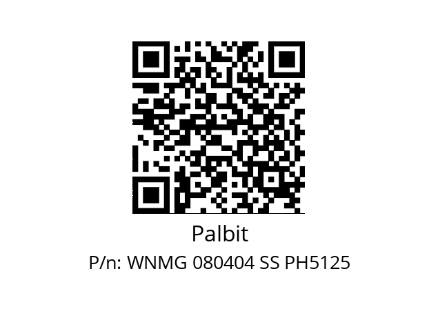   Palbit WNMG 080404 SS PH5125