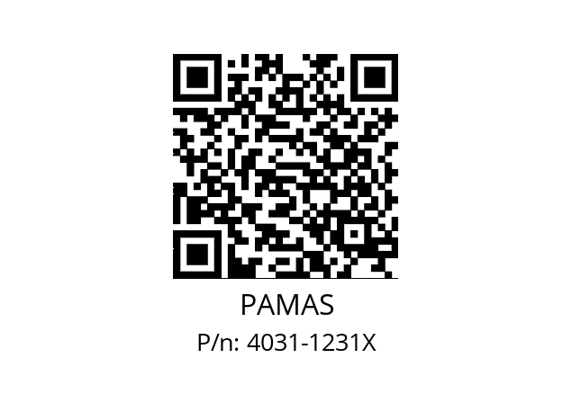   PAMAS 4031-1231X