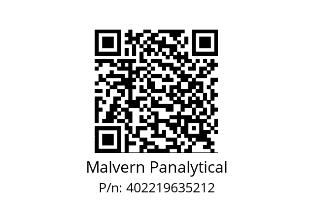   Malvern Panalytical 402219635212