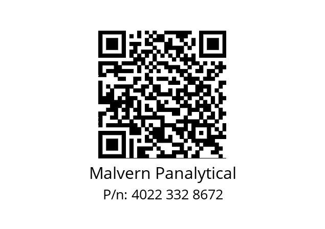   Malvern Panalytical 4022 332 8672