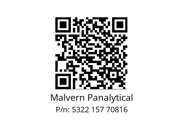   Malvern Panalytical 5322 157 70816