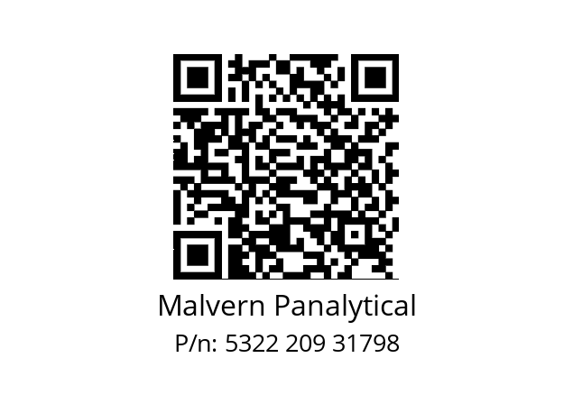   Malvern Panalytical 5322 209 31798