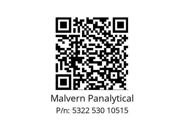   Malvern Panalytical 5322 530 10515