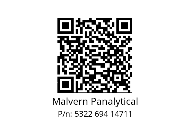   Malvern Panalytical 5322 694 14711