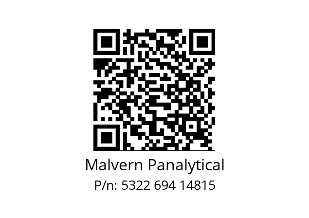   Malvern Panalytical 5322 694 14815