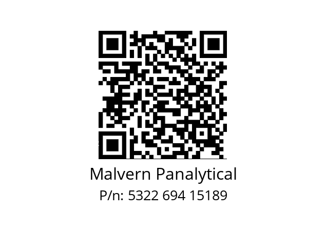   Malvern Panalytical 5322 694 15189