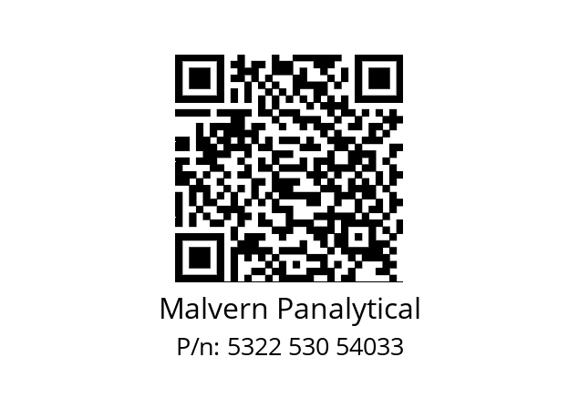   Malvern Panalytical 5322 530 54033