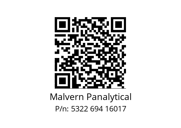   Malvern Panalytical 5322 694 16017